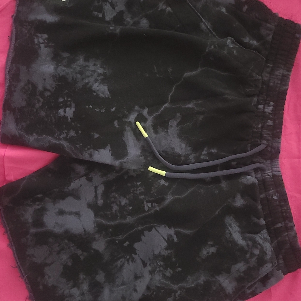 Under Armour Black and Gray Tie-Dye Shorts